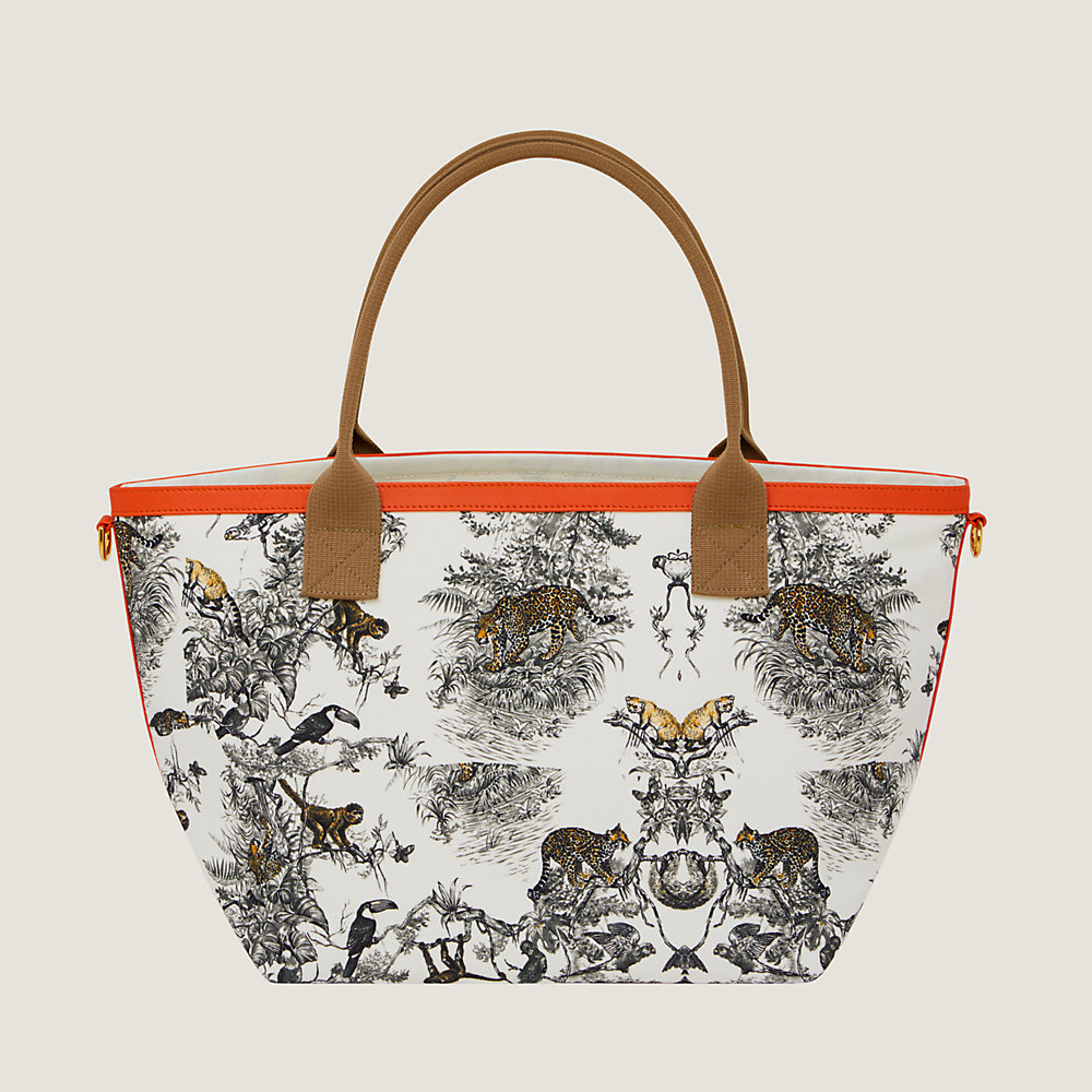 Hermes canvas deals bag